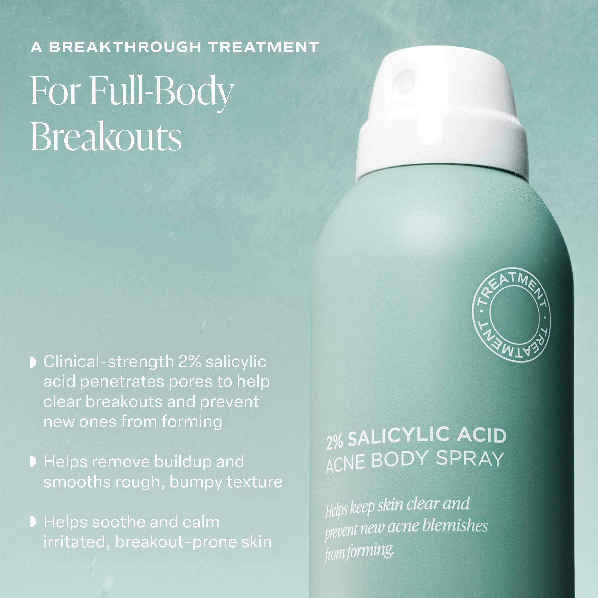 2% Salicylic Acid  Acne Body Spray