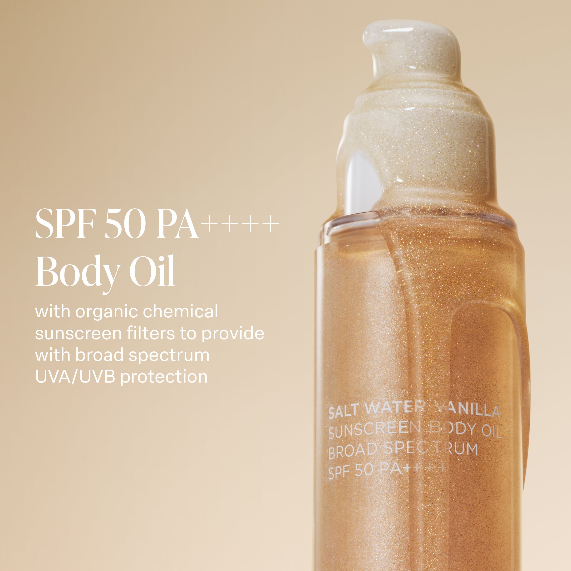 Salt Water Vanilla - Sunscreen Body Oil